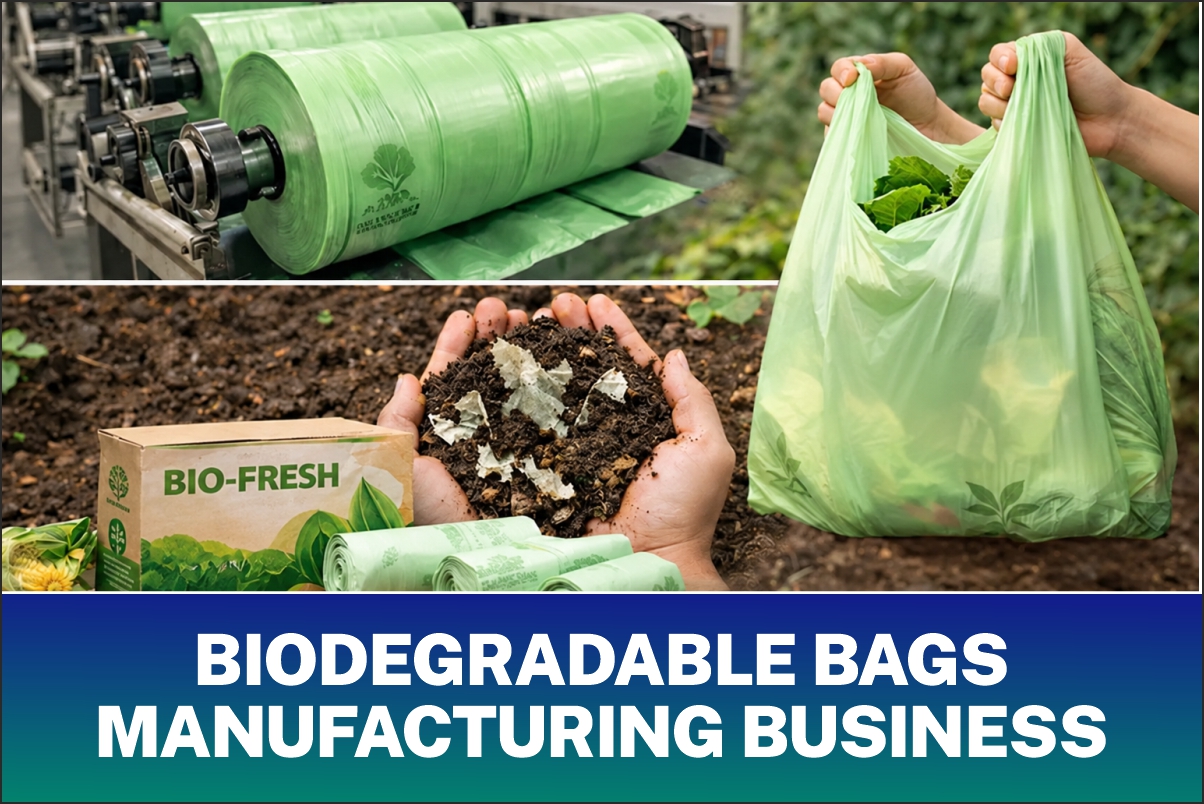 Biodegradable Bags Manufacturing Business Process & Applications